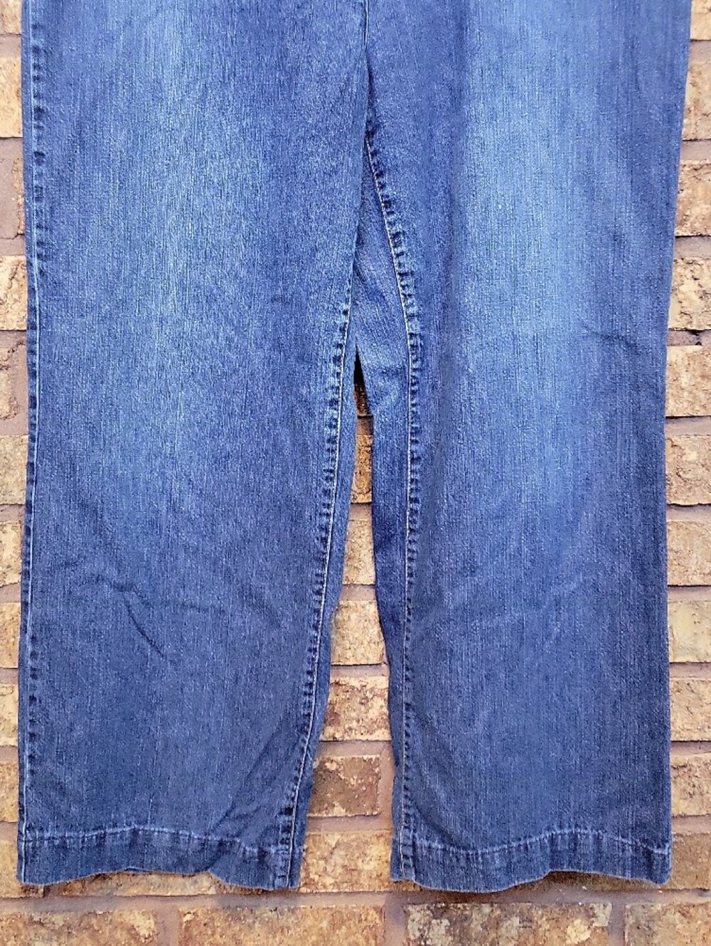 Jones New York Wide-Leg Denim Jeans 100% Cotton Size 14 - Picture 5 of 10